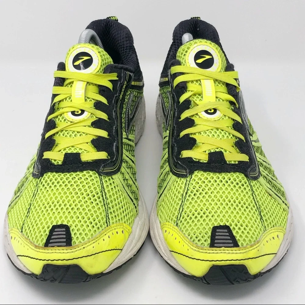 Brooks Neon Yellow and Black Men's Athletic Running Shoes